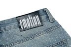 MIXED EMOTION Distressed Relaxed-Fit Denim Jeans