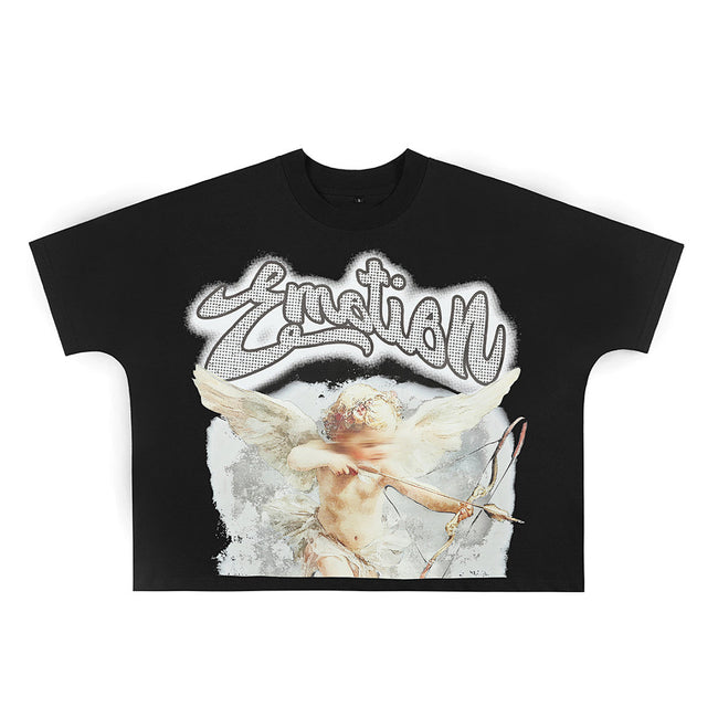 Mixed Emotion Angel Graphic Tee Hover Image