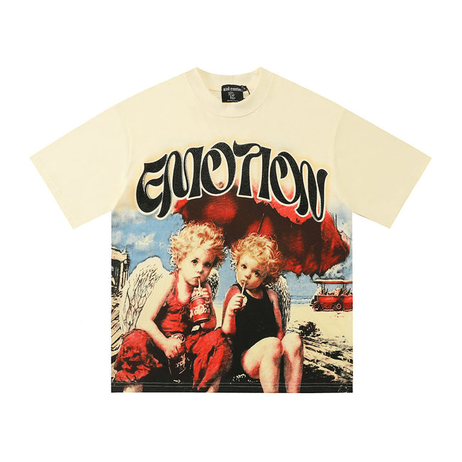 Mixed Emotion Vintage Portrait Tee Hover Image