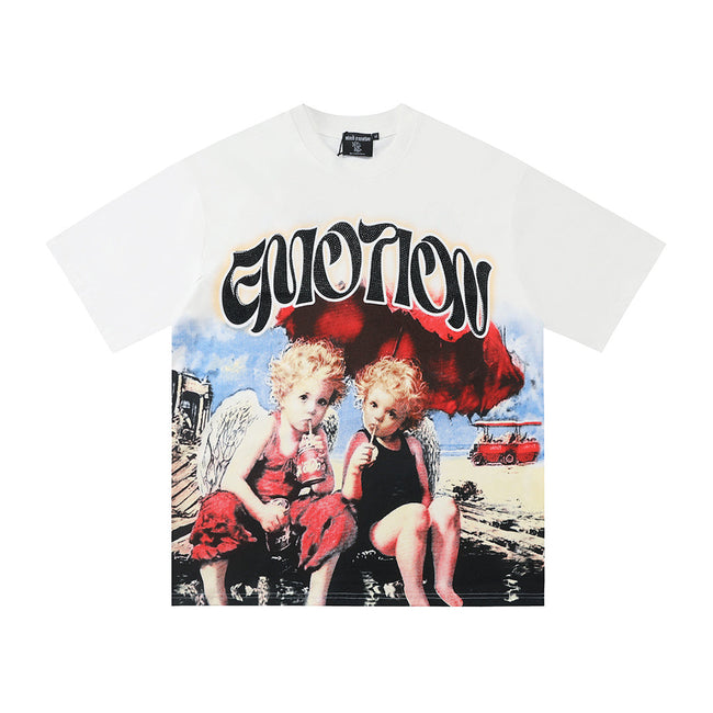 Mixed Emotion Graphic Portrait Tee Hover Image