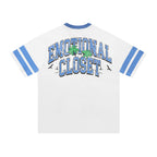 Mixed Emotion Striped Graphic Tee