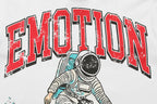 Mixed Emotion Striped Graphic Tee