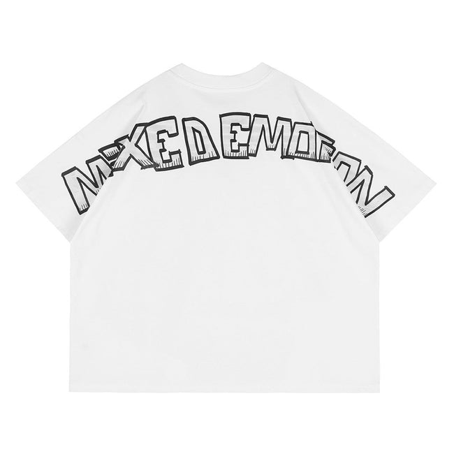 Mixed Emotion Skull Graphic Tee Main Image