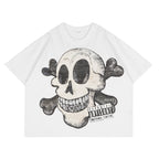 Mixed Emotion Skull Graphic Tee