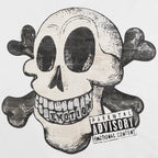 Mixed Emotion Skull Graphic Tee