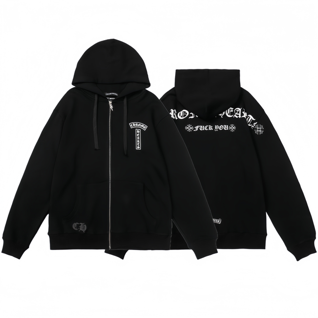 Chrome Hearts New Zip Up Hoodie -830 Hover Image