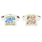 RARE PEACE The Dark Age 2.0 Never‑Mind Rhinestone Cropped Oversized T‑Shirt