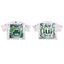 RARE PEACE Screaming Zombie Rhinestone Cropped Oversized T‑Shirt