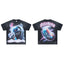 JELLYBEAN Hooded VR‑Man Galaxy Graphic Oversized T‑Shirt