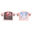 RARE PEACE Headset‑Skull Rhinestone Cropped Oversized T‑Shirt