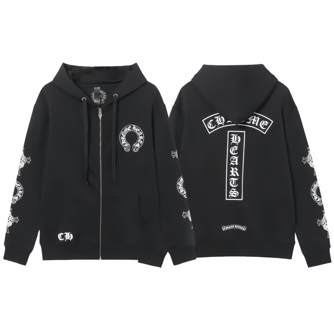 Chrome Hearts New Zip Up Hoodie -851 Hover Image