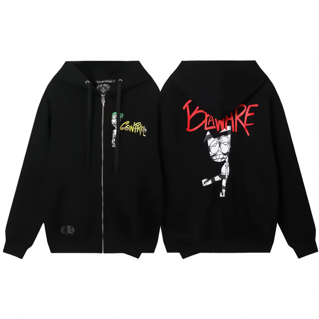 Chrome Hearts New Zip Up Hoodie -804 Hover Image