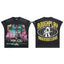 ROUGHPLAY Heavyweight Distressed Graphic Tee - Neon Cross & MMXXI