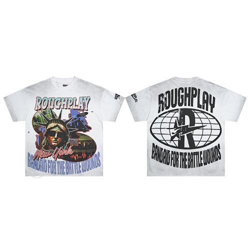 ROUGHPLAY Heavyweight Distressed Graphic Tee - Liberty & New York City Hover Image