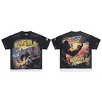 ROUGHPLAY Heavyweight Layered Graphic Tee - Giant Gorilla & Sunset Cityscape