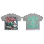 ROUGHPLAY Heavyweight Layered Graphic Tee - Neon Skater Panda & TV