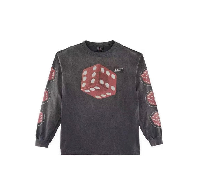 Saint Michael Graphic Long Sleeve T-Shirt Hover Image