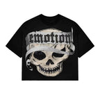 Mixed Emotion Skull Graphic Tee