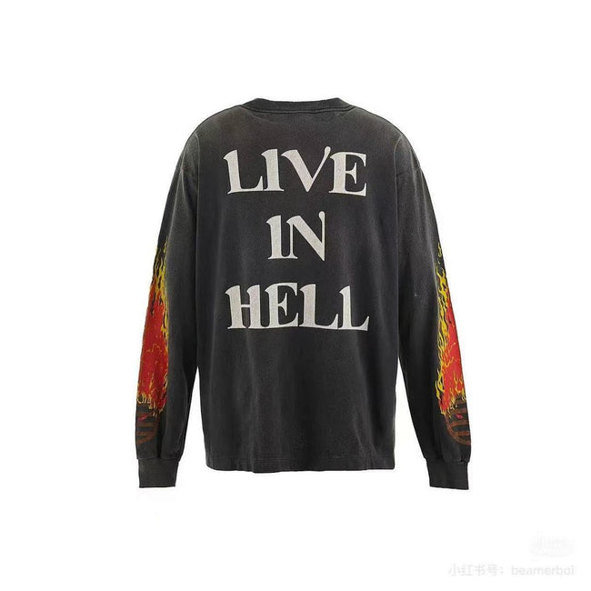Saint Michael Live In Hell Graphic Vintage Sweatshirt Main Image