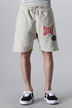 Saint Michael Angular Font Graphic Logo Sweat Shorts
