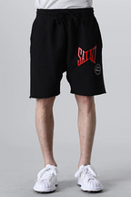 Saint Michael Angular Font Graphic Logo Sweat Shorts