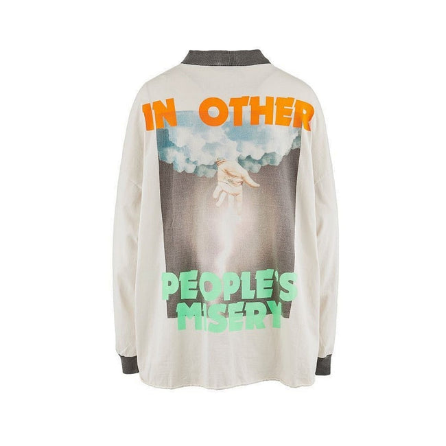 Saint Michael Mock-Neck Photo Print Long Sleeve Sweatshirt Main Image