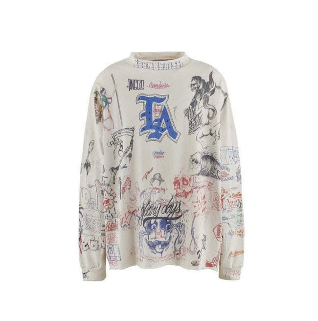 Saint Michael All-Over Doodle & Emblem Graphic Long Sleeve Hover Image