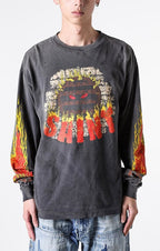 Saint Michael Live In Hell Graphic Vintage Sweatshirt