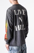 Saint Michael Live In Hell Graphic Vintage Sweatshirt