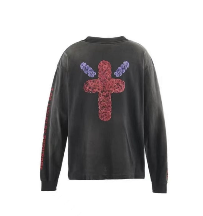 Saint Michael Cross Graphic & Portrait Print Sweatshirt Main Image
