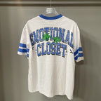 Mixed Emotion Striped Graphic Tee
