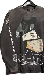 Saint Michael Character Artwork & Text Graphic Sweatshirt
