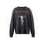 Saint Michael Gothic Figure & Text Print Sweatshirt