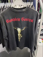 Saint Michael Gothic Figure & Text Print Sweatshirt