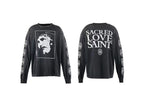 Saint Michael Sacred Love Graphic Print Sweatshirt
