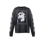 Saint Michael Sacred Love Graphic Print Sweatshirt