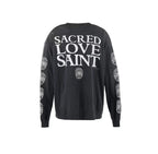Saint Michael Sacred Love Graphic Print Sweatshirt