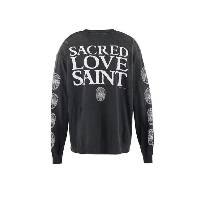 Saint Michael Sacred Love Graphic Print Sweatshirt Main Image