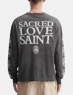 Saint Michael Sacred Love Graphic Print Sweatshirt