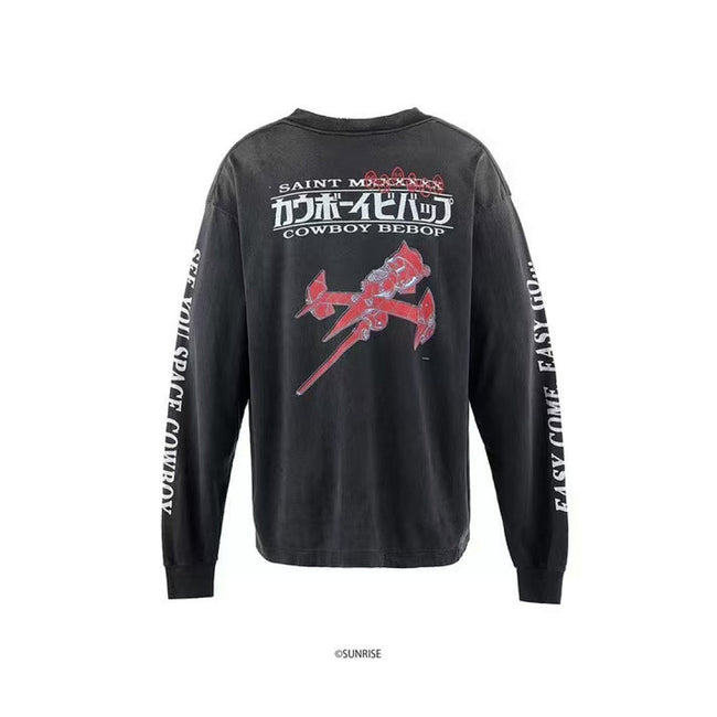Saint Michael Flying Heart Graphic Vintage Sweatshirt Main Image