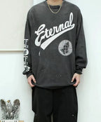 Saint Michael Cursive Script & Back Monogram Sweatshirt