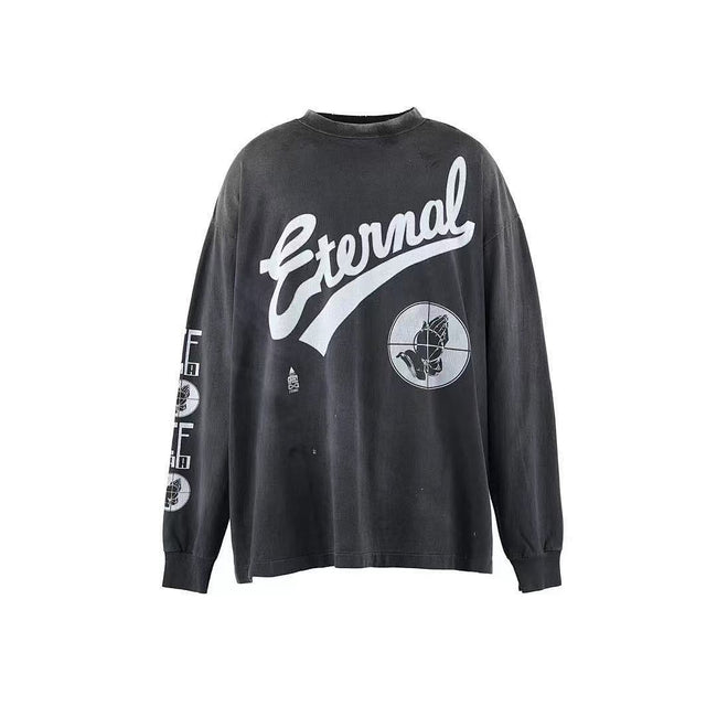 Saint Michael Cursive Script & Back Monogram Sweatshirt Hover Image