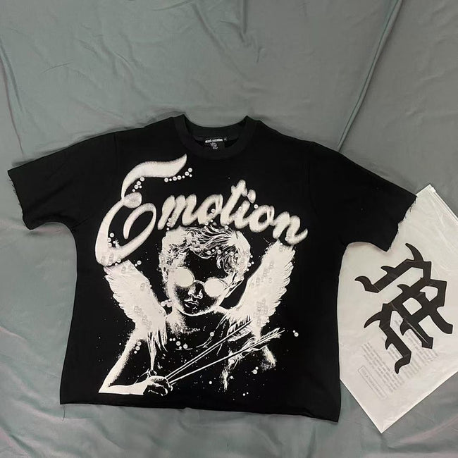 Mixed Emotion Cropped Graphic Tee Main Image