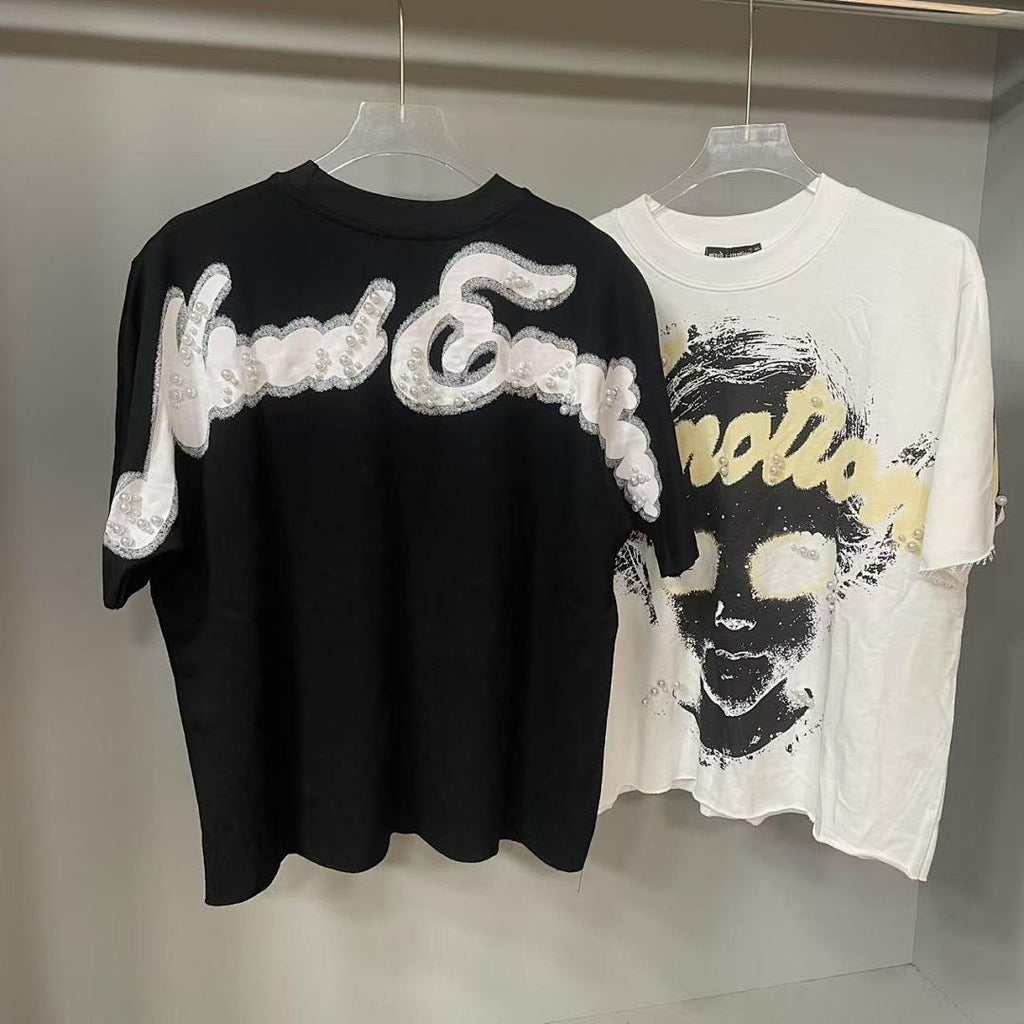 Mixed Emotion Cropped Graphic Tee