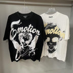 Mixed Emotion Cropped Graphic Tee