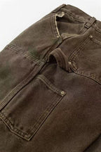 Saint Michael NST018 Distressed Workwear Straight Pants