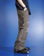 Saint Michael NST018 Distressed Workwear Straight Pants