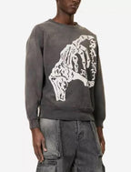 Saint Michael ST1013 Skeleton Hand Graphic Sweatshirt