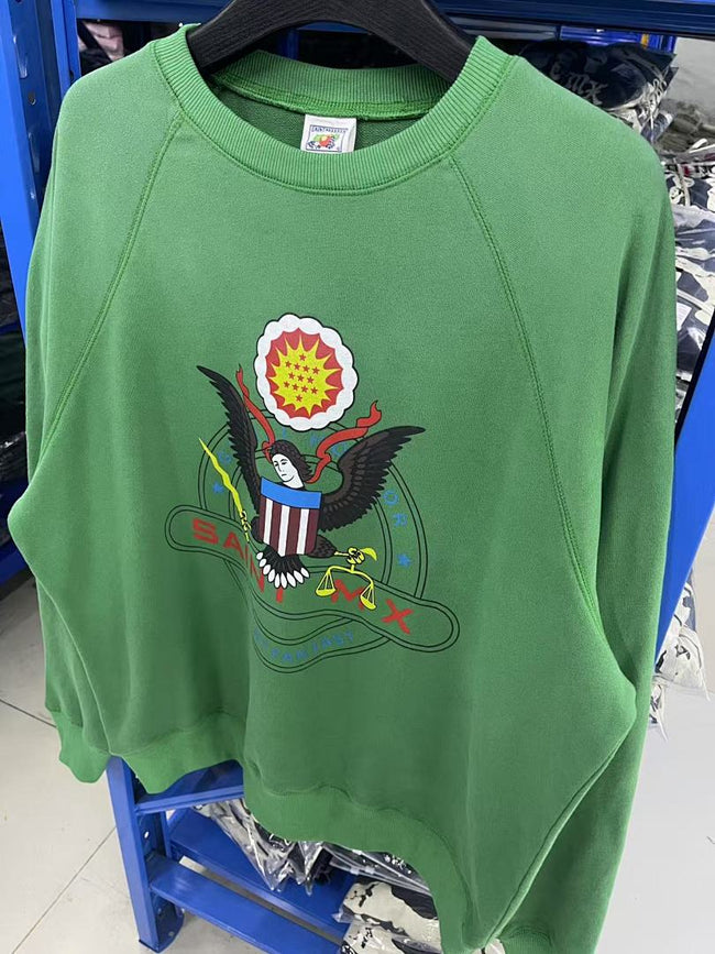 Saint Michael ST1012 Eagle Emblem Graphic Sweatshirt Hover Image
