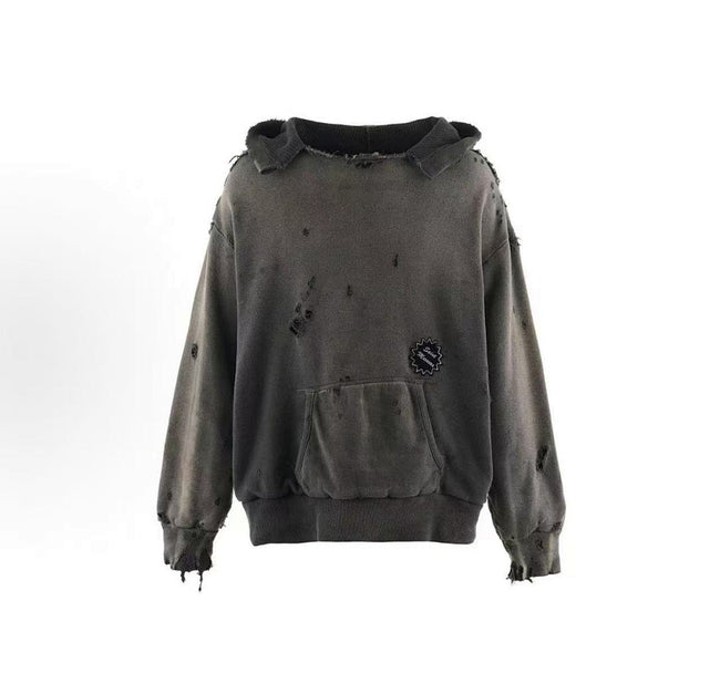 Saint Michael ST920 Distressed Patch Hoodie Hover Image